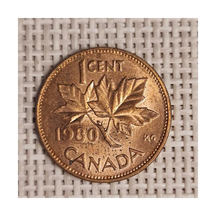 Canada 1 Cent 1980 KM-127 VF