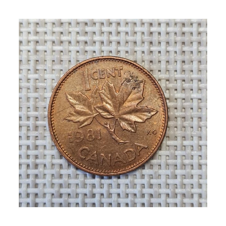 Canada 1 Cent 1981 KM-127 VF