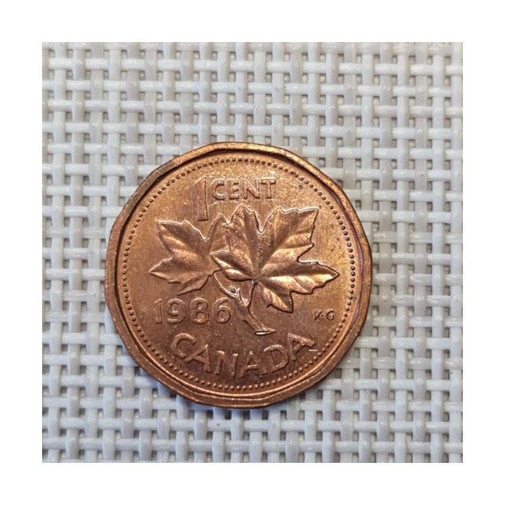 Canada 1 Cent 1986 KM-132 VF