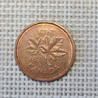 Canada 1 Cent 1987 KM-132 VF