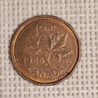 Canada 1 Cent 1988 KM-132 VF