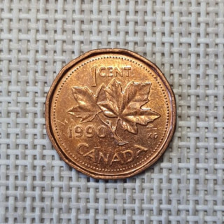 Canada 1 Cent 1990 KM-181 VF