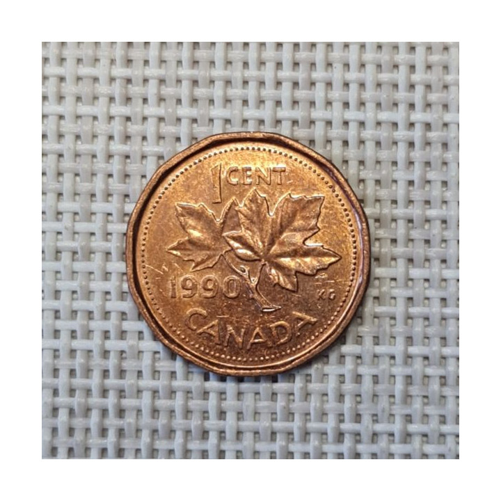 Canada 1 Cent 1990 KM-181 VF