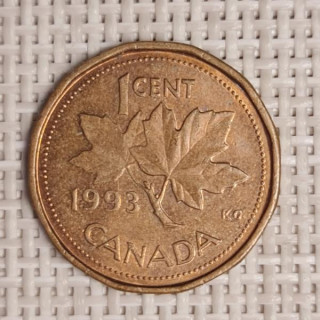 Canada 1 Cent 1993 KM-181 VF