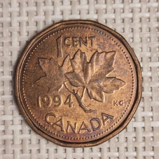 Canada 1 Cent 1994 KM-181 VF