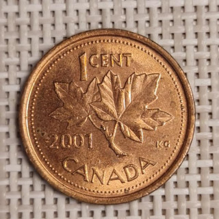 Canada 1 Cent 2001 KM-289 VF