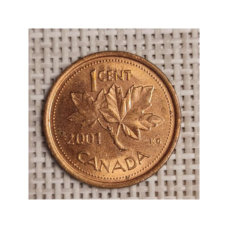 Canada 1 Cent 2001 KM-289 VF
