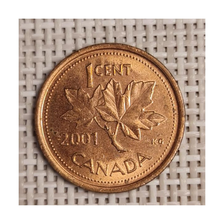 Canada 1 Cent 2001 KM-289 VF