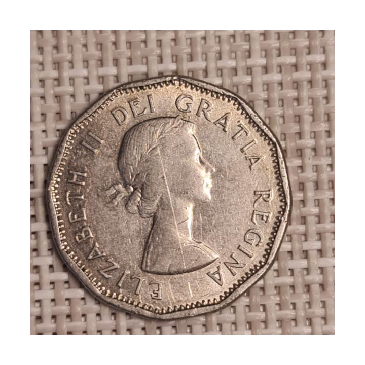 Canada 5 Cents 1960 KM-50a VF