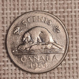Canada 5 Cents 1964 KM-57 VF