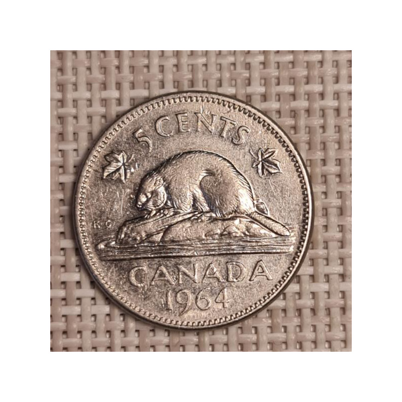 Canada 5 Cents 1964 KM-57 VF