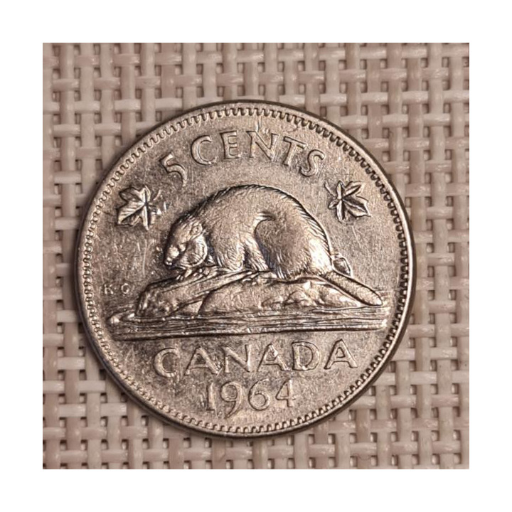Canada 5 Cents 1964 KM-57 VF