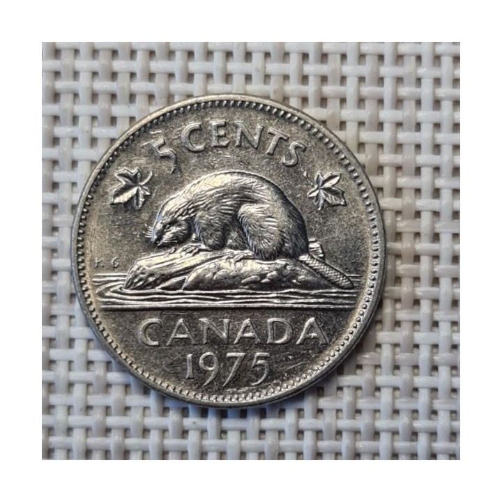 Canada 5 Cents 1975 KM-60.1 VF