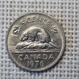 Canada 5 Cents 1976 KM-60.1 VF
