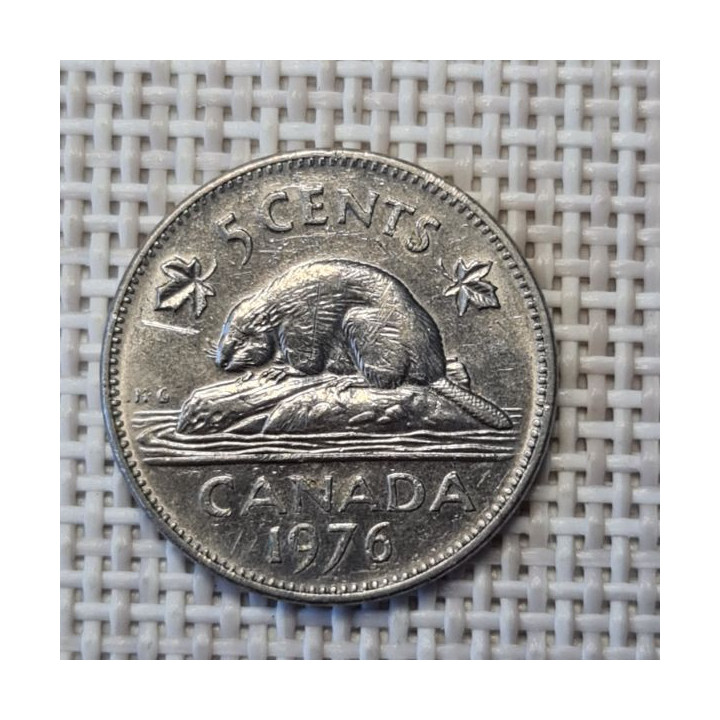 Canada 5 Cents 1976 KM-60.1 VF