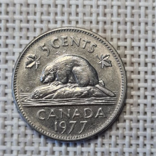 Canada 5 Cents 1977 KM-60.1 VF