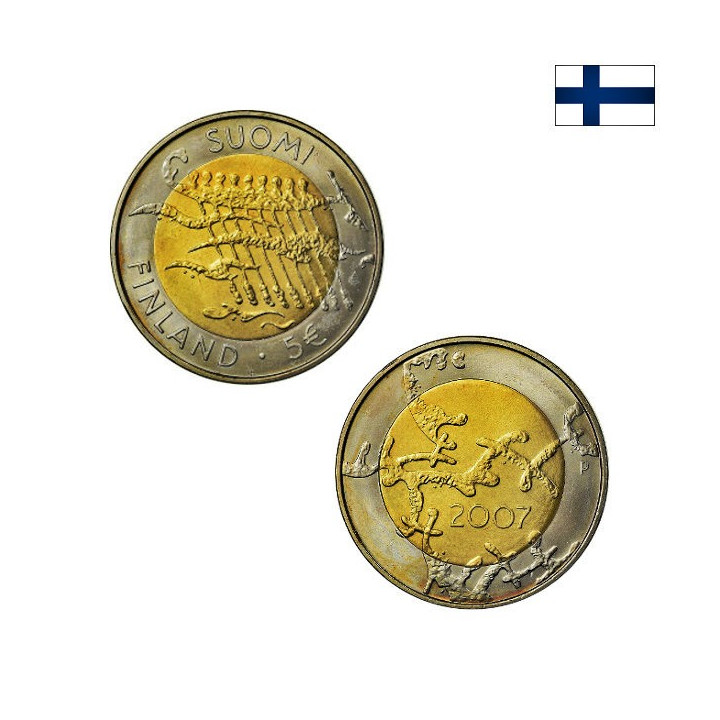 Finland 5 Euro 2007 "Independence" UNC