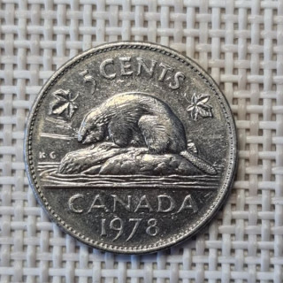Canada 5 Cents 1978 KM-60.1 VF