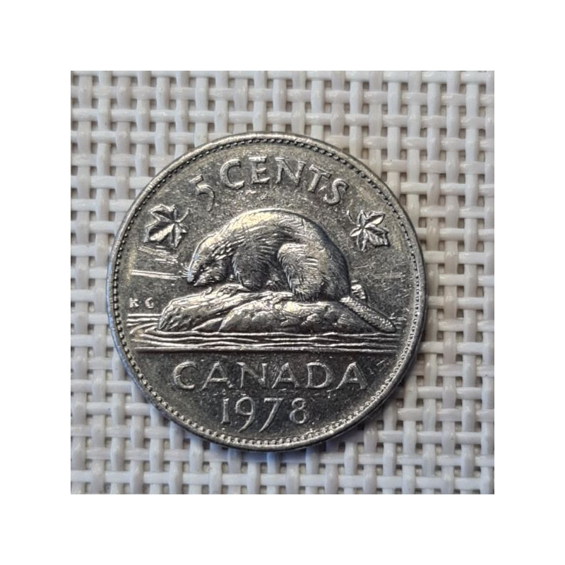 Canada 5 Cents 1978 KM-60.1 VF