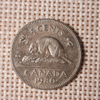 Canada 5 Cents 1980 KM-60.2 VF