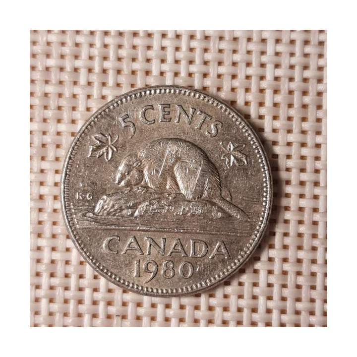 Canada 5 Cents 1980 KM-60.2 VF