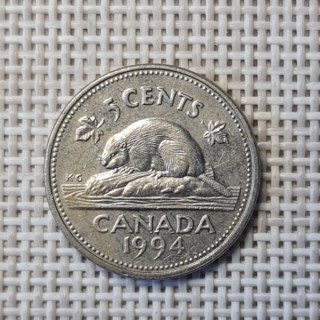 Canada 5 Cents 1994 KM-182 VF
