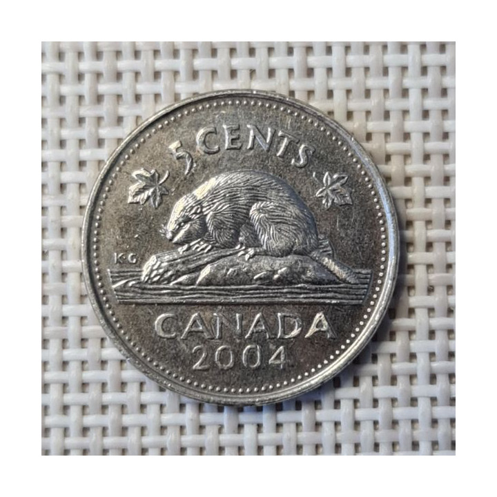 Canada 5 Cents 2004 KM-491 VF