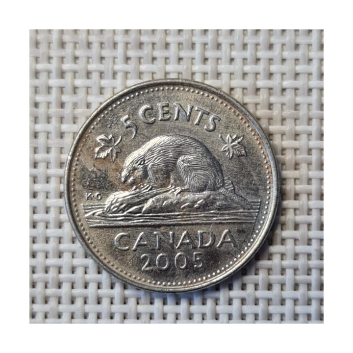 Canada 5 Cents 2005 KM-491 VF