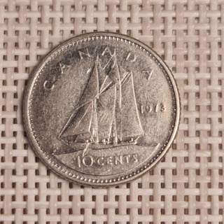 Canada 10 Cents 1973 KM-77 VF