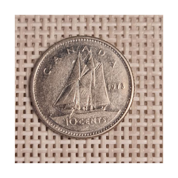 Canada 10 Cents 1973 KM-77 VF