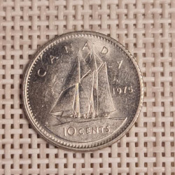 Canada 10 Cents 1975 KM-77 VF