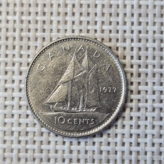 Canada 10 Cents 1977 KM-77 VF