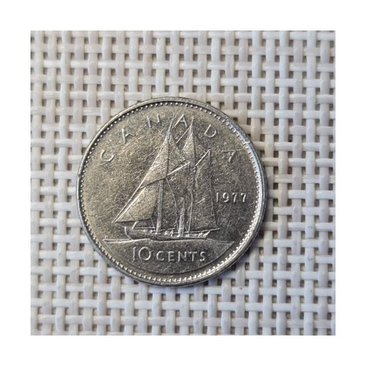 Canada 10 Cents 1977 KM-77 VF