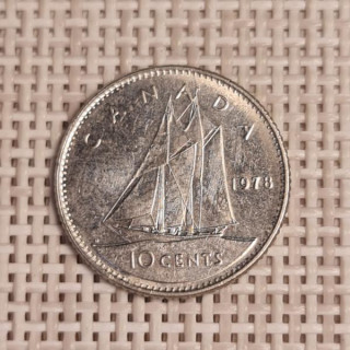 Canada 10 Cents 1978 KM-77 VF