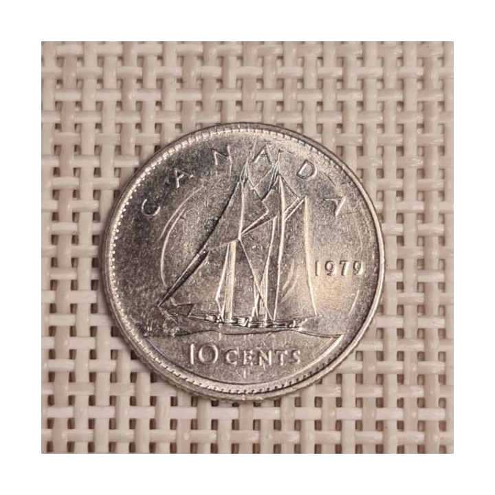 Canada 10 Cents 1979 KM-77 VF