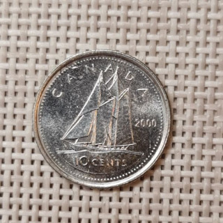 Canada 10 Cents 2000 KM-183 VF