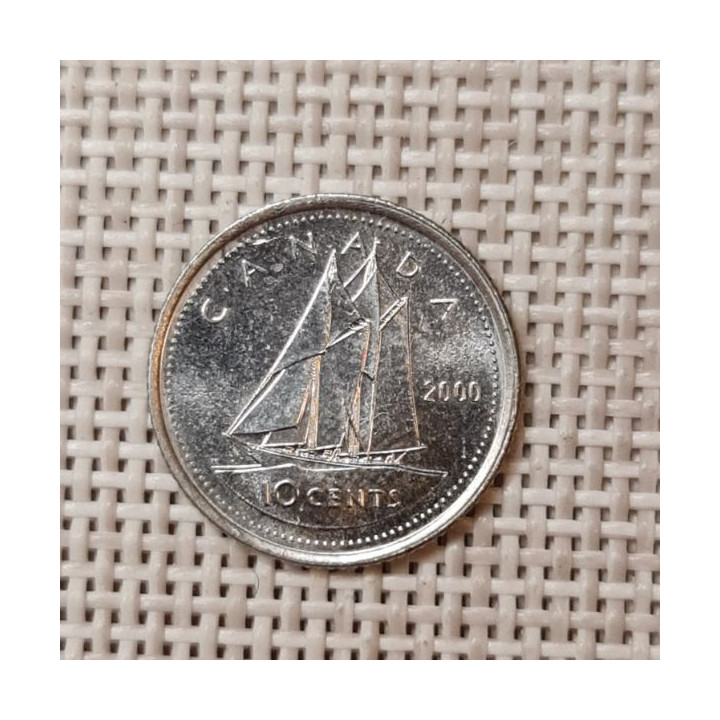 Canada 10 Cents 2000 KM-183 VF