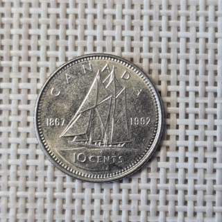Canada 10 Cents 1992 "Canada" KM-206 VF