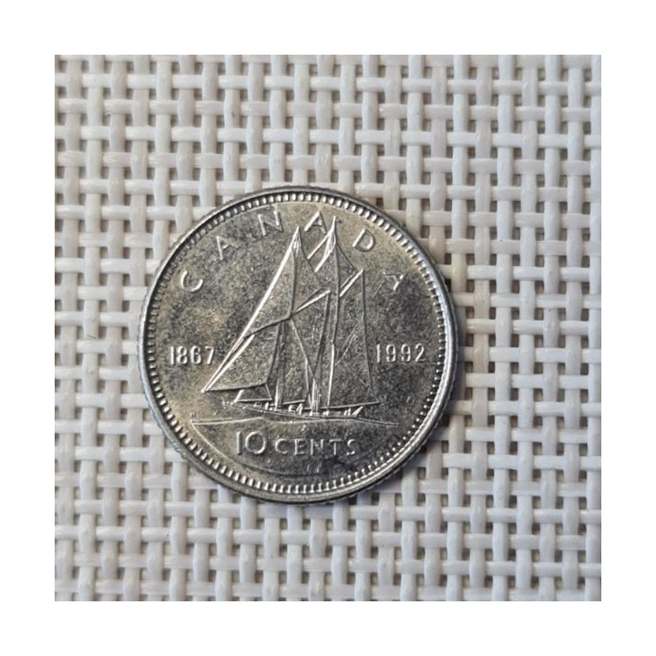 Canada 10 Cents 1992 "Canada" KM-206 VF