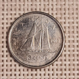 Canada 10 Cents 2003 KM-492 VF
