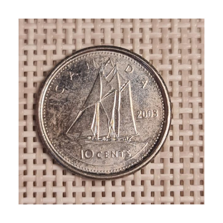 Canada 10 Cents 2003 KM-492 VF