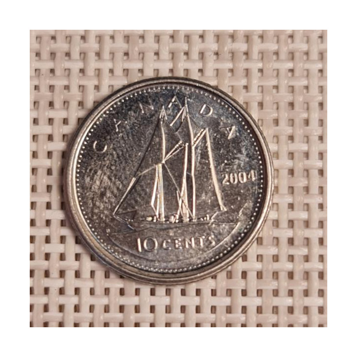 Canada 10 Cents 2004 KM-492 VF