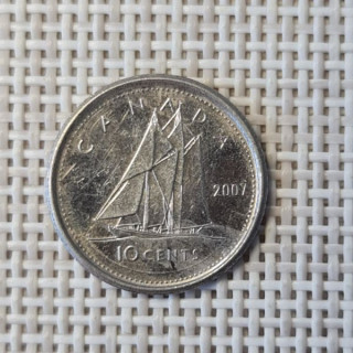 Canada 10 Cents 2007 KM-492 VF