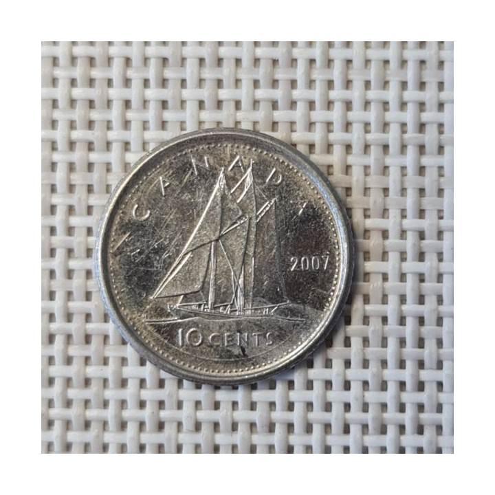 Canada 10 Cents 2007 KM-492 VF
