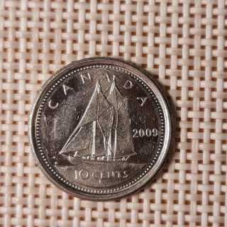 Canada 10 Cents 2009 KM-492 VF