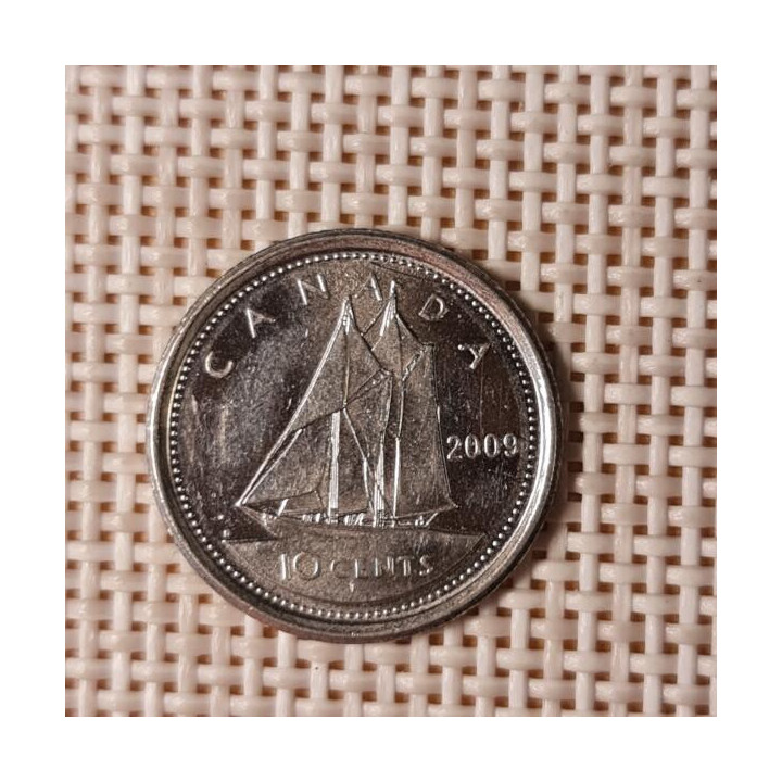 Canada 10 Cents 2009 KM-492 VF