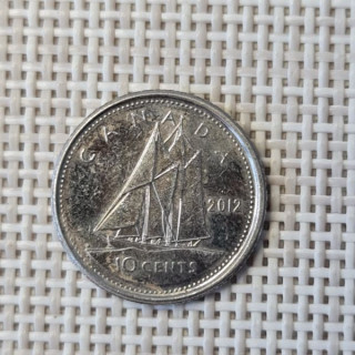 Canada 10 Cents 2012 KM-492 VF