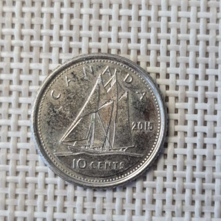 Canada 10 Cents 2015 KM-492 VF