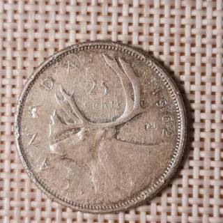 Canada 25 Cents 1962 KM-52 VF