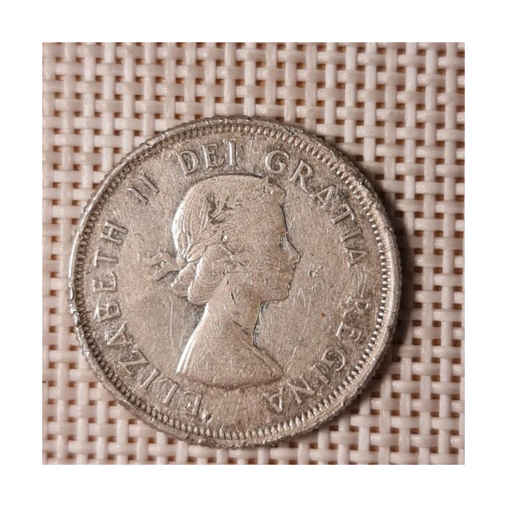Canada 25 Cents 1962 KM-52 VF